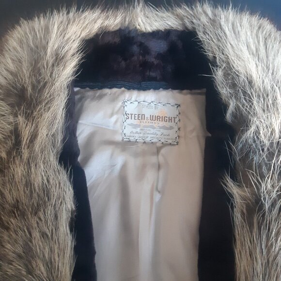 1960s New Yorker Alysha Seal Dyed Lamb Full length Chocolate Vintage Fur Coat - Picture 7 of 16